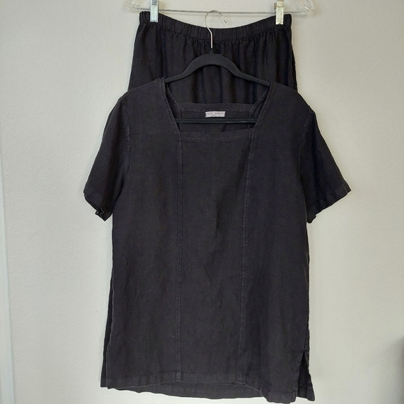 Russ Berens 100% Linen Vintage Boxy Fit Minimalist Lagenlook Skirt Set  Size S/M - www.disolcolor.com